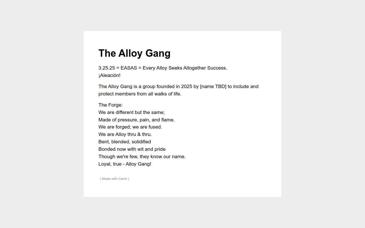 Carrd profile picture for @alloy